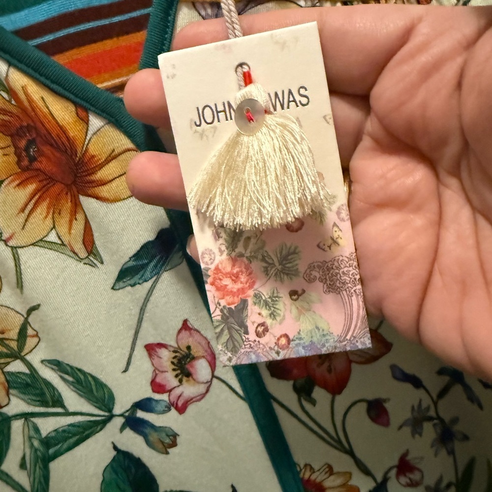 Johnny Was Floral Midi Dress Size L - Picture 5 of 8